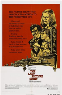 THE LAST PICTURE SHOW   Re-Release American One Sheet   (Columbia, 1973)