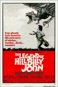 THE LEGEND OF HILLBILLY JOHN   Original American One Sheet   (Jack H. Harris Ent., 1973)
