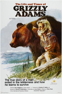 THE LIFE AND TIMES OF GRIZZLY ADAMS   Original American One Sheet   (Sun Classic, 1974)