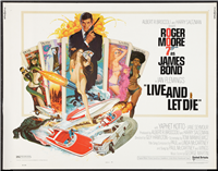 LIVE AND LET DIE   Original American Half Sheet   (United Artists, 1973)