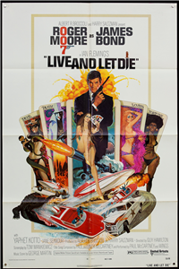 LIVE AND LET DIE   Original American One Sheet   (United Artists, 1973)