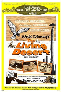 THE LIVING DESERT   Re-Release American One Sheet   (Disney, 1971)