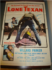 LONE TEXAN   Original American One Sheet   (20th Century Fox, 1958)