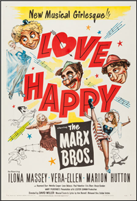 LOVE HAPPY   Original American One Sheet   (United Artists, 1950)