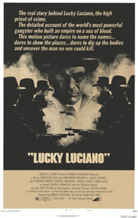 LUCKY LUCIANO   Original American One Sheet   (Avco-Embassy, 1974)