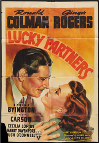 LUCKY PARTNERS   Original American One Sheet   (RKO, 1940)
