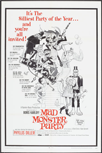 MAD MONSTER PARTY   Original American One Sheet   (Embassy, 1967)