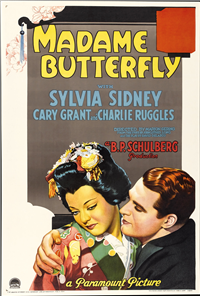 MADAME BUTTERFLY    Original American Style A One Sheet    (Paramount, 1932) 