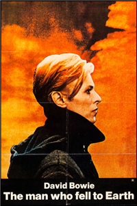 THE MAN WHO FELL TO EARTH   Original American One Sheet Style A   (British Lion, 1976)