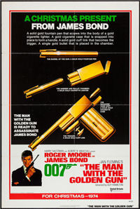 THE MAN WITH THE GOLDEN GUN   Original American One Sheet Advance Style   (United Artists, 1974)