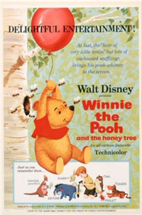 THE MANY ADVENTURES OF WINNIE THE POOH   Re-Release American One Sheet   (Disney, 1977)