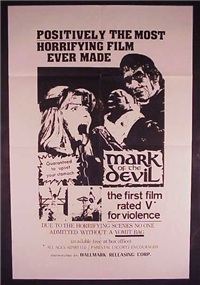 MARK OF THE DEVIL   Original American One Sheet   (Hallmark, 1970)