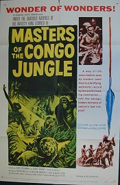 MASTERS OF THE CONGO JUNGLE   Original American One Sheet   (20th Century Fox, 1960)
