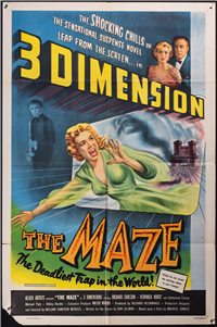 THE MAZE   Original American One Sheet   (Monogram, 1953)