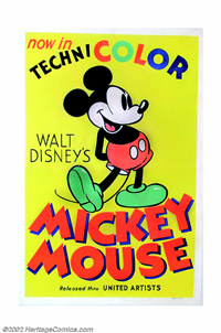 MICKEY MOUSE STOCK   Original American One Sheet   (United Artists, 1935)