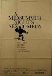 A MIDSUMMER NIGHT'S SEX COMEDY   Original American One Sheet   (Warner Brothers, 1982)