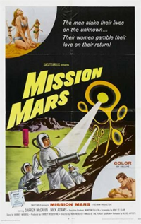 MISSION MARS   Original American One Sheet   (Sagittarius, 1968)
