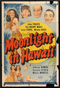 MOONLIGHT IN HAWAII   Original American One Sheet   (Universal, 1941)