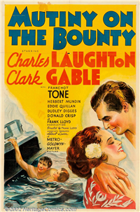 MUTINY ON THE BOUNTY   Original American One Sheet   (MGM, 1935)