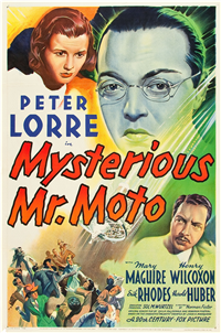 MYSTERIOUS MR. MOTO   Original American One Sheet   (20th Century Fox, 1938)