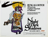 NIGHT OF DARK SHADOWS   Original American Half Sheet   (MGM, 1971)