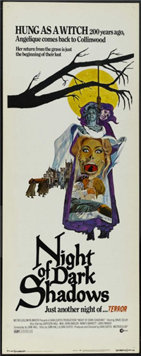 NIGHT OF DARK SHADOWS   Original American Insert   (MGM, 1971)