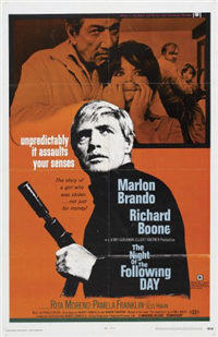 THE NIGHT OF THE FOLLOWING DAY   Original American One Sheet   (Universal, 1969)