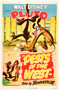 PESTS OF THE WEST   Original American One Sheet   (RKO/Disney, 1950)