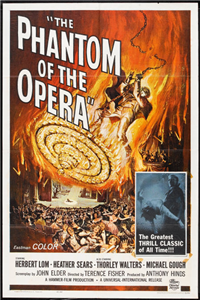 THE PHANTOM OF THE OPERA   Original American One Sheet   (Universal, 1962)
