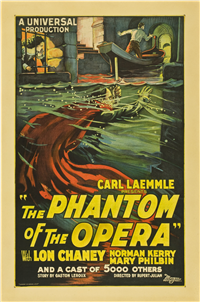 THE PHANTOM OF THE OPERA   Original American One Sheet Style A   (Universal, 1925)