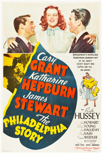 THE PHILADELPHIA STORY   Original American One Sheet   (MGM, 1940)
