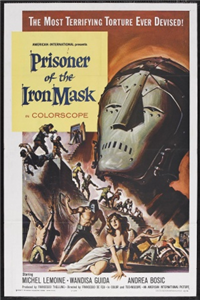 THE PRISONER OF THE IRON MASK   Original American One Sheet   (AIP, 1969)