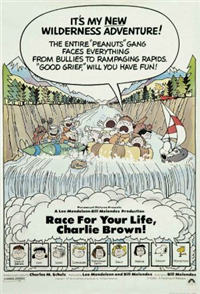 RACE FOR YOUR LIFE, CHARLIE BROWN   Original American One Sheet   (Paramount, 1977)