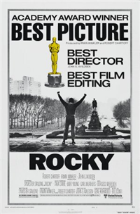 ROCKY   Original American One Sheet Academy Awards Style   (United Artists, 1977)