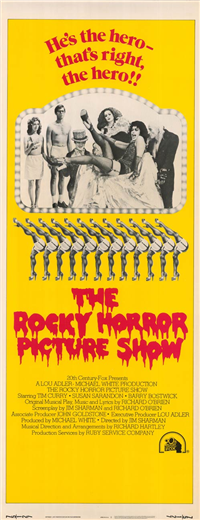 THE ROCKY HORROR PICTURE SHOW   Original American Insert   (20th Century Fox, 1975)