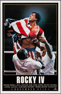 ROCKY IV   Original American One Sheet Advance Style   (MGM/UA, 1985)