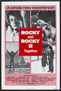 ROCKY AND ROCKY II   Re-Release American One Sheet   (United Artists, 1980)
