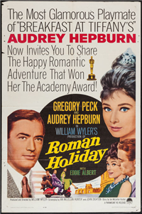 ROMAN HOLIDAY   Re-Release American One Sheet   (Paramount, 1962)