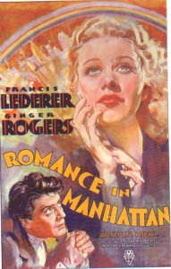ROMANCE IN MANHATTAN   Original American One Sheet   (RKO, 1935)