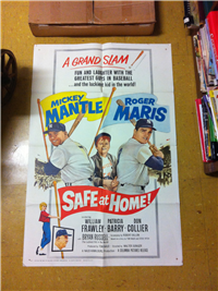 SAFE AT HOME   Original American One Sheet   (Columbia, 1962)