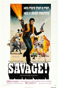 THE SAVAGE   Original American One Sheet   (New World, 1973)