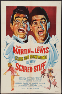SCARED STIFF   Original American One Sheet   (Paramount, 1953)