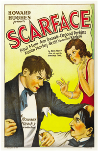 SCARFACE   Original American One Sheet   (Warner Brothers, 1932)