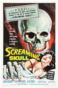 THE SCREAMING SKULL   Original American One Sheet   (AIP, 1958)