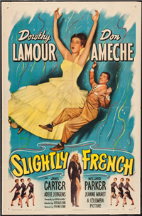SLIGHTLY FRENCH   Original American One Sheet   (Columbia, 1949)