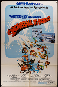 SNOWBALL EXPRESS  Re-Release One Sheet   (Buena Vista (Disney), 1972)
