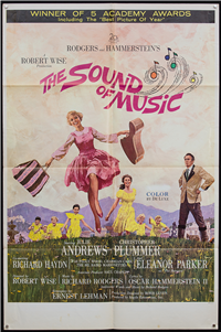 THE SOUND OF MUSIC   Original American One Sheet Academy Awards Style   (20th Century Fox, 1966)
