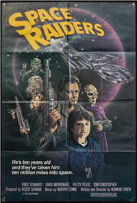 SPACE RAIDERS   Original American One Sheet   (Millennium, 1983)