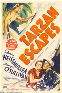TARZAN ESCAPES   Original American One Sheet   (MGM, 1936)