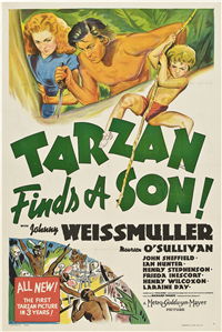 TARZAN FINDS A SON!   Original American One Sheet   (MGM, 1939)